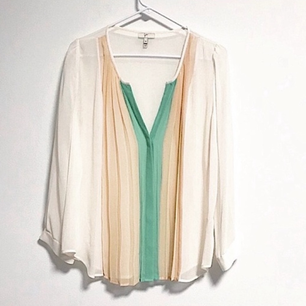 Joie Silk Pleated Blouse